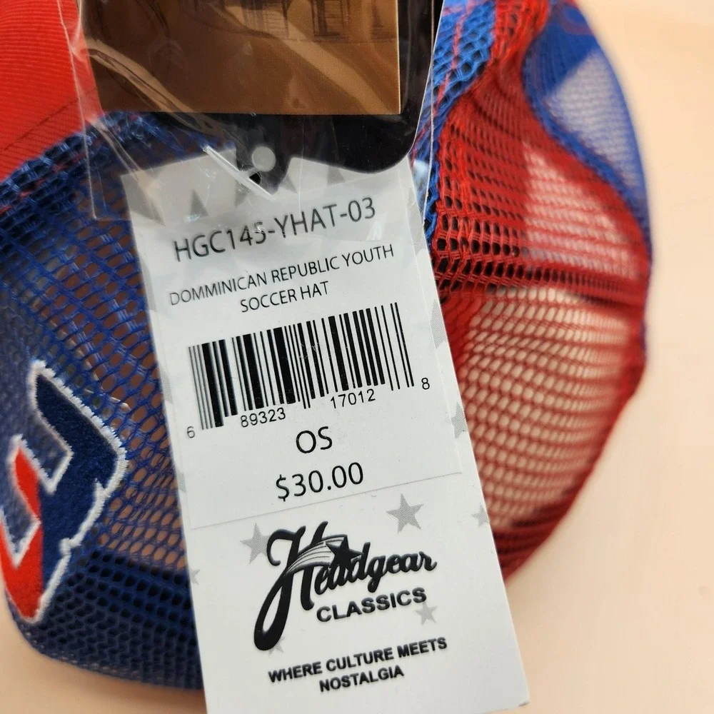 Headgear Classics Hat Cap Snap Back Youth One Size Dominican Republic Flag